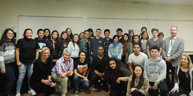 Reseda High School: the Arts, Media and Entertainment Magnet students at Pepperdine University