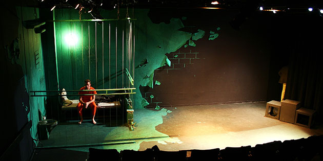 Mini Theatre set design made by Pepperdine Production Design student Paul Dufresne