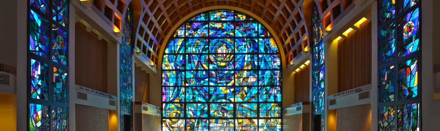 Stained glass windows of Stauffer Chapel