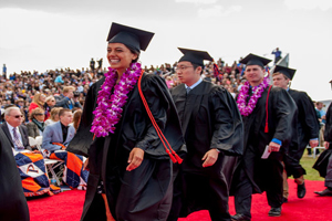 Seaver Students on Graduation Day