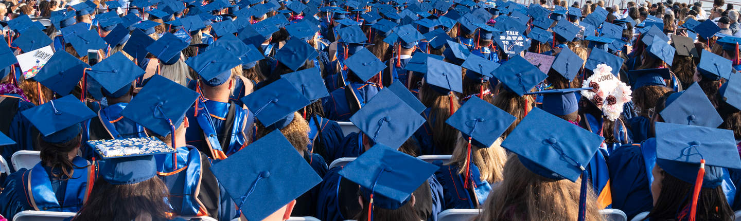 Sea of graduation caps 