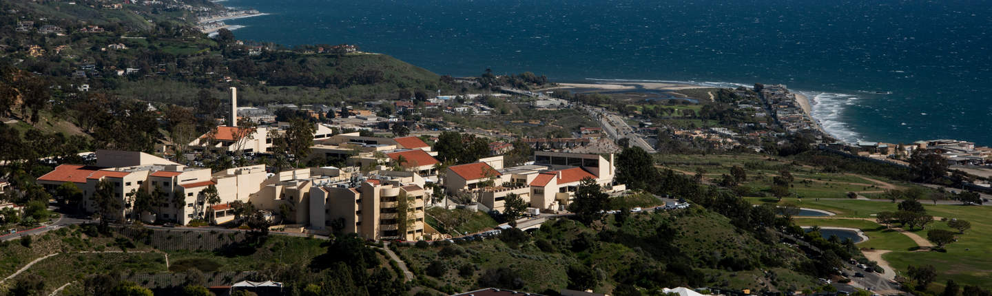 Aerial view of Malibu campus