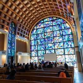 Inside of Stauffer Chapel