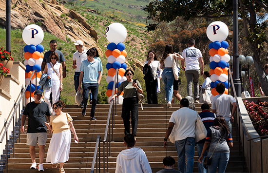 students walking on main campus