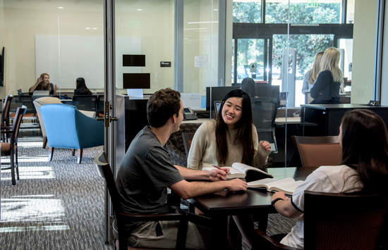 Students at the Student Success Center