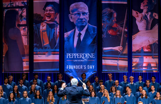 Pepperdine orchestra at Founder's Day