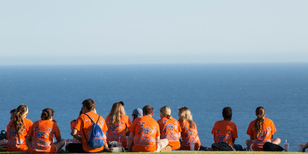 Students at the Malibu campus