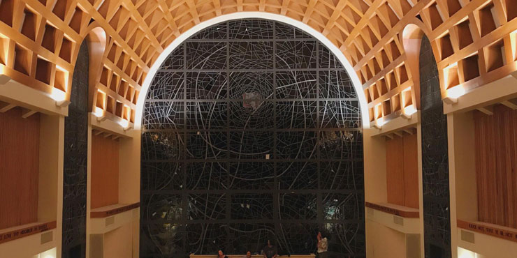 Inside of Stauffer chapel