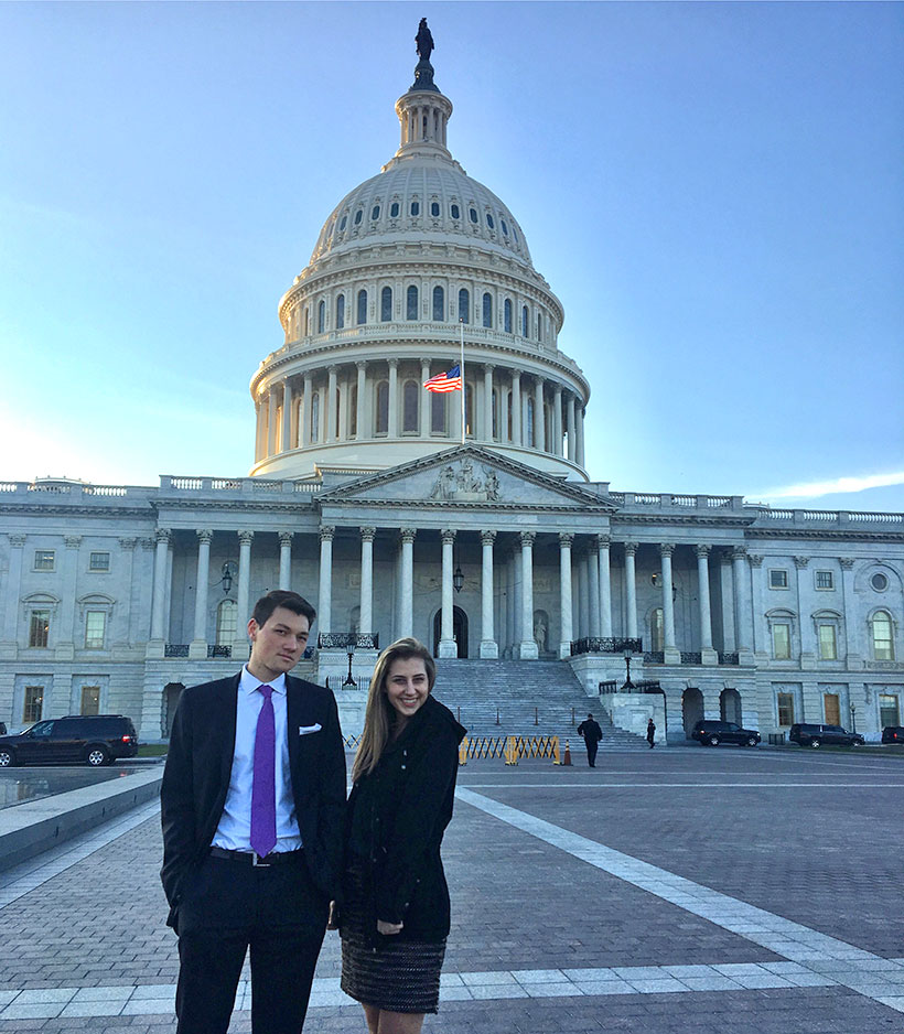 Seaver student Ryanne Gordon in Washington, DC