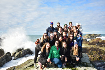 Students studying abroad in New Zealand