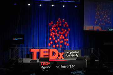 TEDxPepperdineUniversity stage