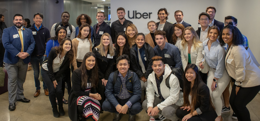 Pepperdine students at Uber Headquarters