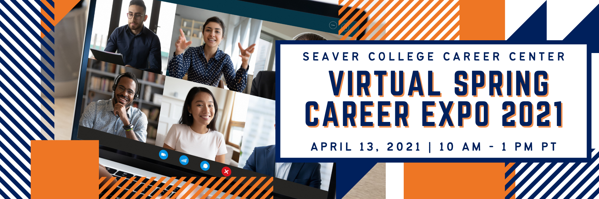 Graphic for the April 13th Spring Career Expo