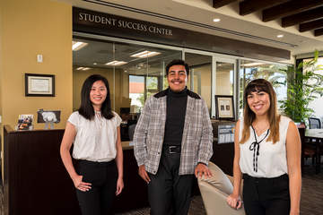 First-Wave Program ambassadors pictured outside the Student Success Center