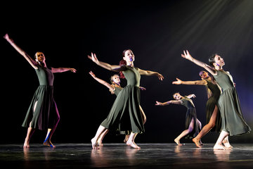 Dancers performing in Dance in Flight