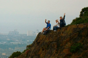 Students at Arthur's Seat