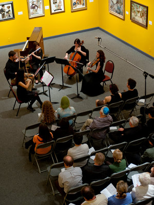 Pepperdine music students perform at the Weisman Museum