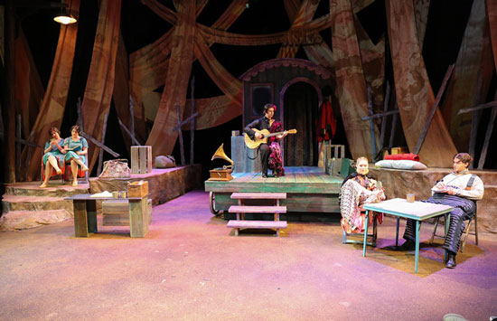 Students on stage performing Futureproof