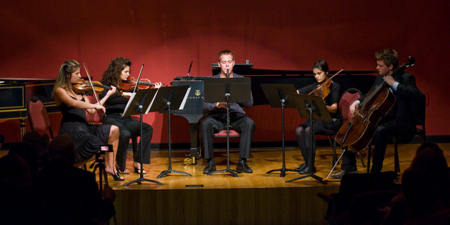 Raitt Recital Hall at Pepperdine featuring music students