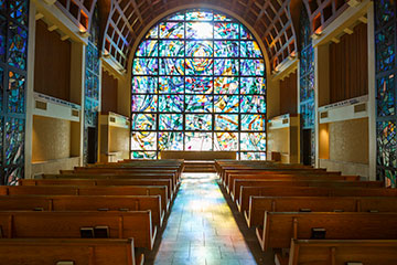 Stauffer Chapel on Malibu campus