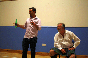 Alex Fthenakis and Eddie Stivens at the Ceilidh