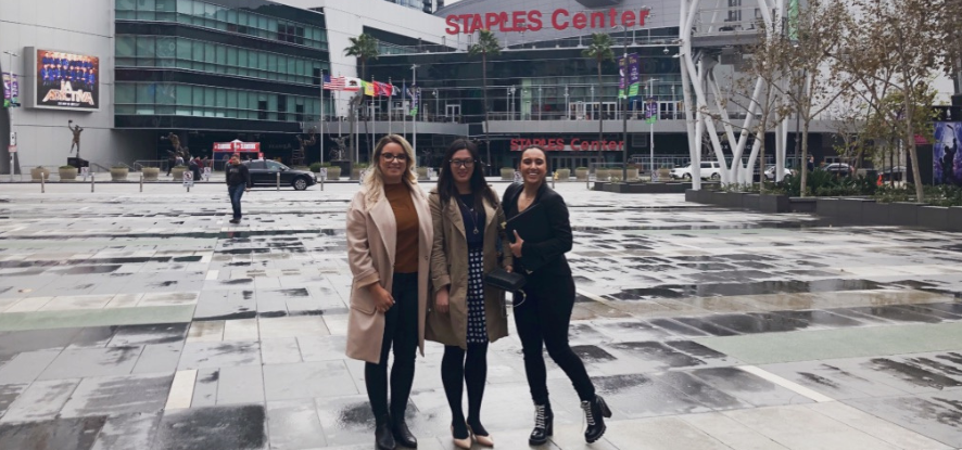 Pepperdine students at Staples Center for Job Shadow Day