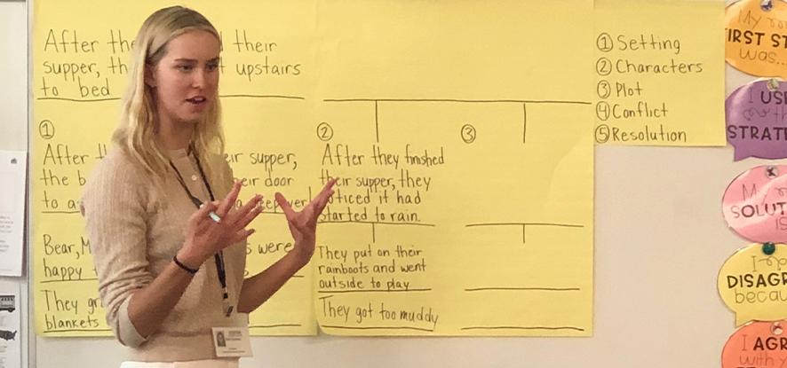 Teacher Candidate teaching to Children