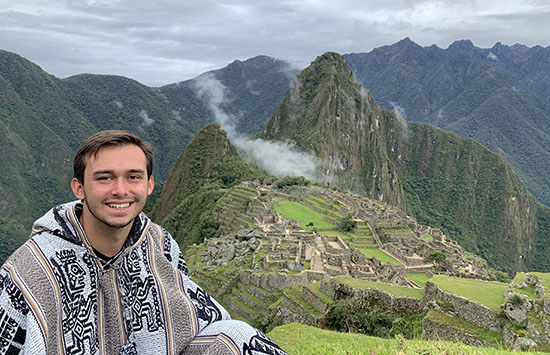 Student at Machu Picchu