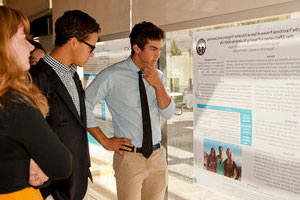 Pepperdine students at Keck poster presentations