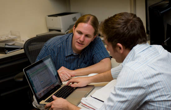 Dr. Tim Lucas tutoring a student