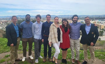 Pepperdine Debate Students and French officials