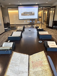Rare books on display