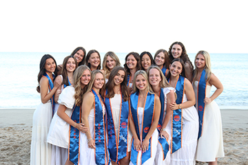 Alysha with her sorority