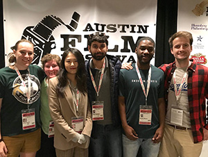 Seaver graduate students and alumni gathered at the Austin Film Festival