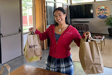 Li with Pepperdine's Food Recovery Network