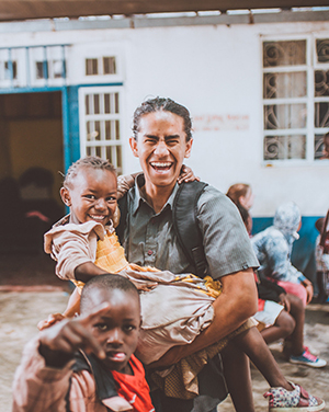 Benjamin Le in Kenya serving at Made in the Streets