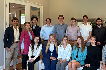 Hildebrand with students