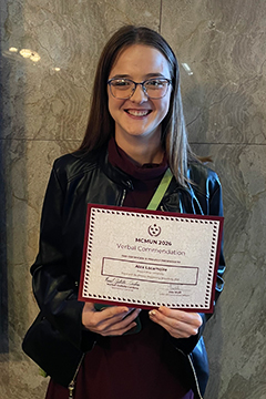 Lorien Ayabe closes out her senior year with an award