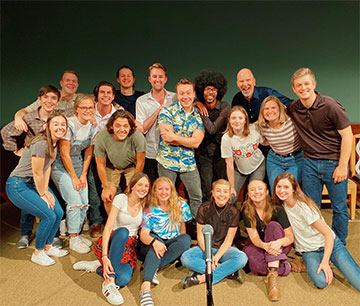 Pepperdine Improv Troupe group photo