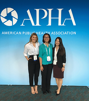 Sydney Sauter, Loan Kim, and Naomie Louie at American Public Health Association Conference