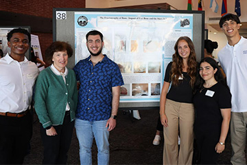 Holden with her student researchers