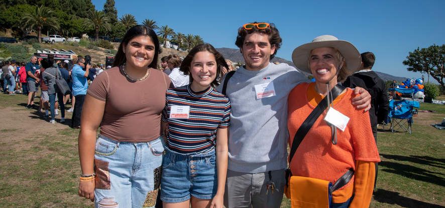 Students and parents at Waves Weekend