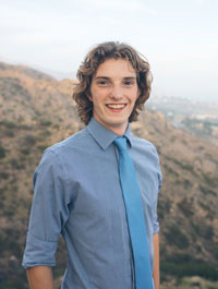 Benjamin Hancock pictured in a blue shirt and a blue tie