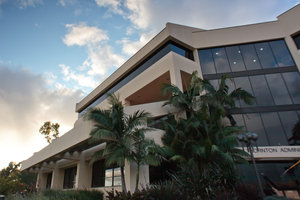 front of Thornton Administrative Center at Pepperdine