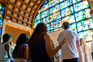 students in Pepperdine chapel